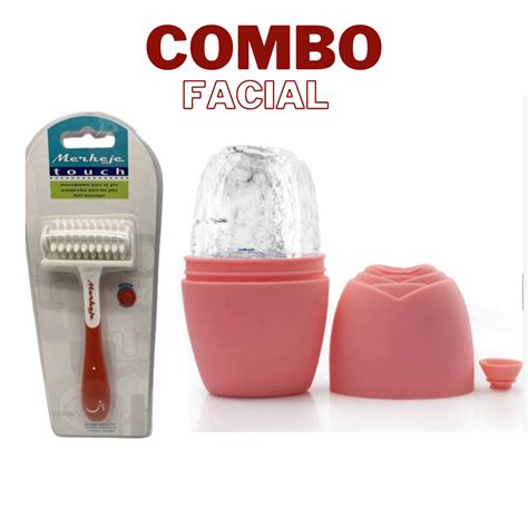 Masajeador molde hielo silicona facial rodillos masaje Más Fresa Limón