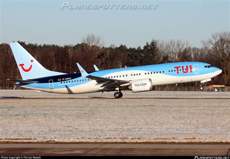 D Amax Tuifly Boeing 737 8 Max Photo By Florian Resech Id 1234667