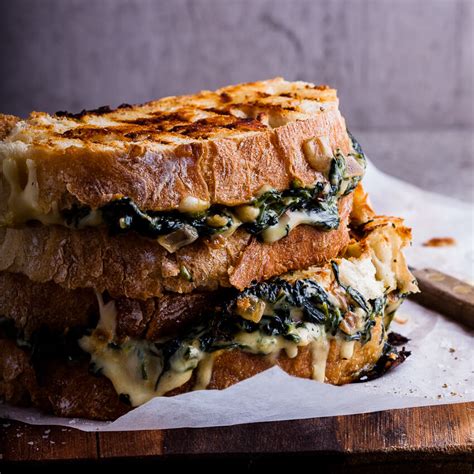 Creamed Spinach Grilled Cheese Sandwich Simply Delicious