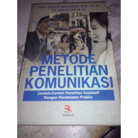 Jual Buku Metode Penelitian Komunikasi Shopee Indonesia