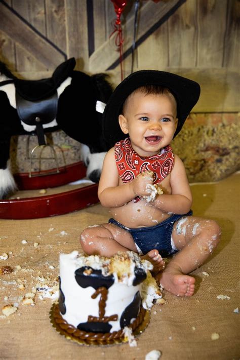 My First Rodeo Baby First Birthday Theme Cake Smash Rodeo Birthday