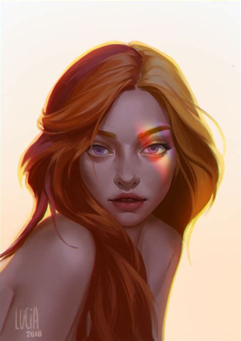 Artstation Explore Digital Art Girl Redhead Art Character Portraits