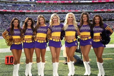 Team Spotlight The Minnesota Vikings Cheerleaders Multi Uniform Wardrobe Erofound