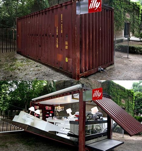 Illy Shipping Container Cafe Móvil Cafetería En Un Contenedor