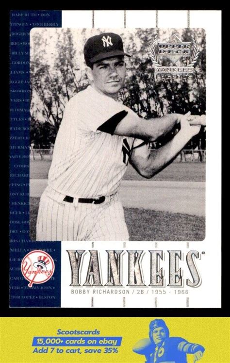 2000 Upper Deck Yankee Legends 27 Bobby Richardson For Sale Online