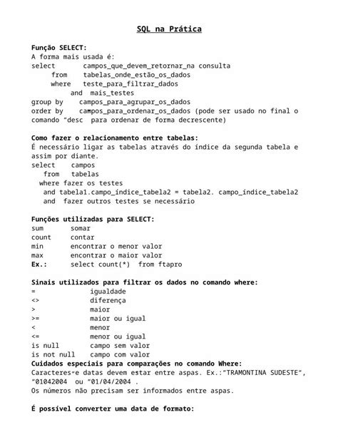 DOC SQL Exercícios DOKUMEN TIPS