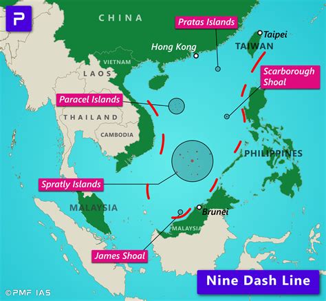 Ten Dash Line Nine Dash Line And Overlapping Claims In The South China