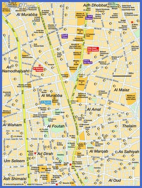 Riyadh Map - ToursMaps.com