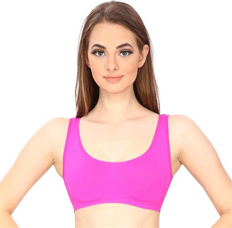 Buy Hothy Womens Non Padded Sports Bra Cyanpink Green Pack Of 3 Online ₹399 From Shopclues