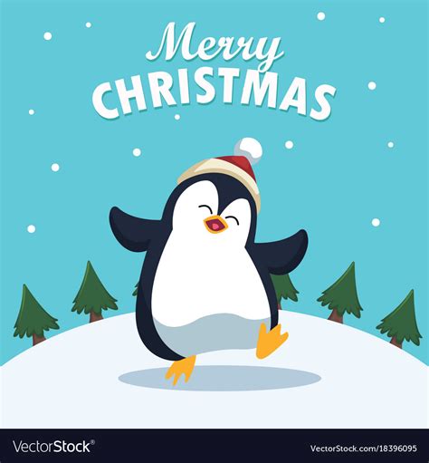 Merry christmas cartoon Royalty Free Vector Image