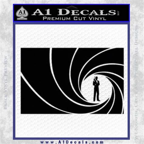 James Bond 007 Decal Sticker Barrel Rt A1 Decals