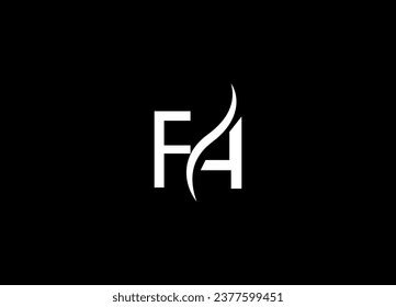 Fa Letter Logo Design Initial Logo Stock Vector Royalty Free