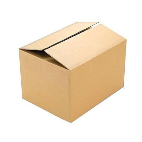 Double Wall 5 Ply Rectangle Plain Corrugated Box For Packaging