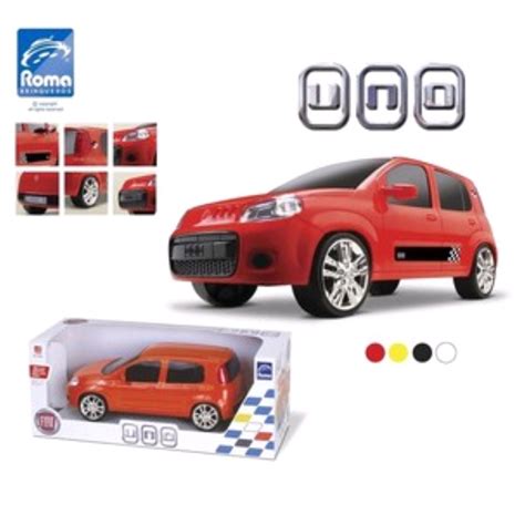 Carrinho Infantil Carro Miniatura Fiat Uno Attractive Sortido Roma