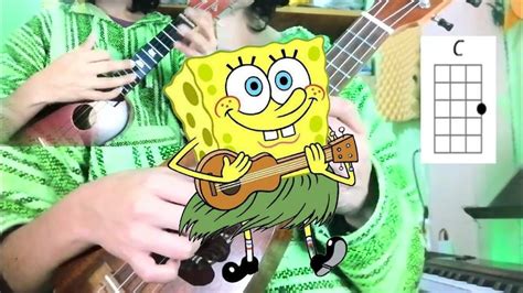 Spongebob Squarepants Fun Song Ukulele Tutorial Youtube