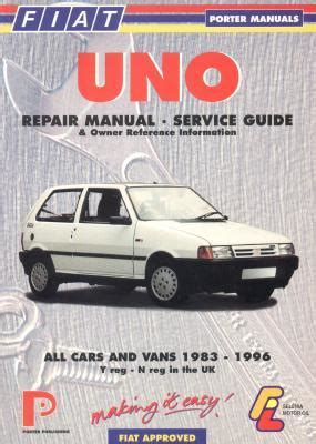 Fiat Uno Repair Manual And Service Guide All Cars And Vans To