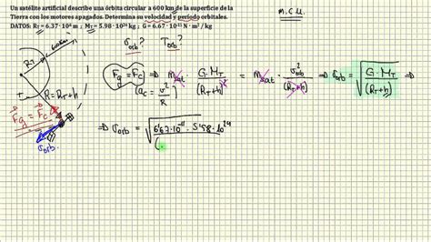 Fuerza Gravitatoria Velocidad Orbital Periodo Orbital Youtube