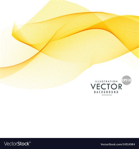 Abstract Yellow Wave Background Design Royalty Free Vector