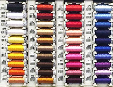 Royal Embroidery Thread Color Chart