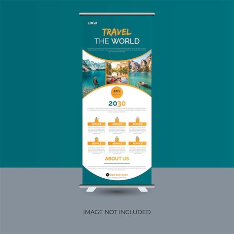 Premium Vector Vector Travel And Tourism Roll Up Or New World