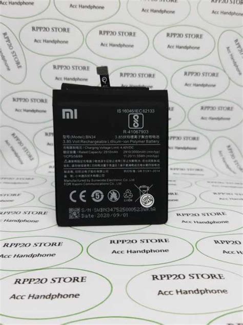 Batre Baterai Hp Xiaomi Mi C Bn Original Battery Batrai Lazada