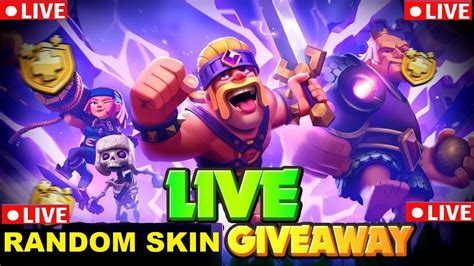 🔴💖live Day 4 Of Every Day Giveaway 💖 😍skin Giveaway Clash Of Clans Bharat Players Youtube