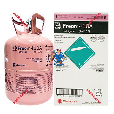 Gas Lạnh R410A Chemours Freon Xuất Xứ EU Bình 11 35 Kg Chính Hãng Sudiho