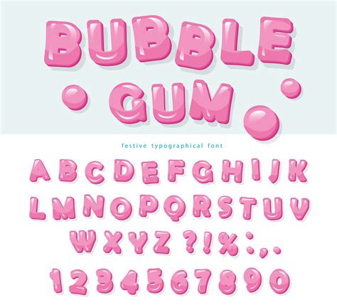 Colorful Bubble Letters Font Atilamama