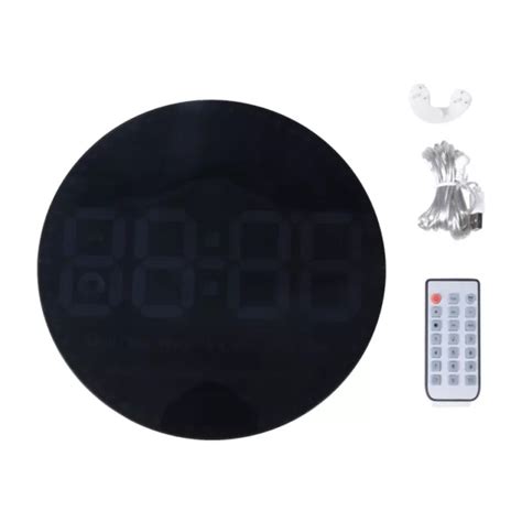 GRANDE HORLOGE MURALE NuméRique avec TéLéCommande Horloge LED