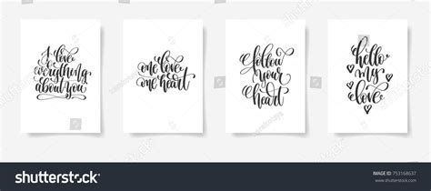 Love Everything About You One Love Stock Vector (Royalty Free) 753168637 | Shutterstock