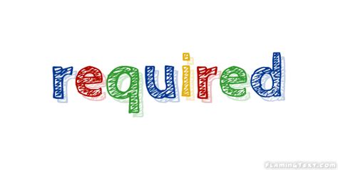 required logo  logo design tool  flaming text