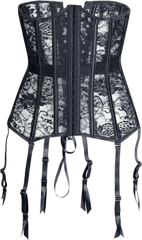 Amazon Miss Moly Women Basque Underbust Corset Lingrie Lace Waist