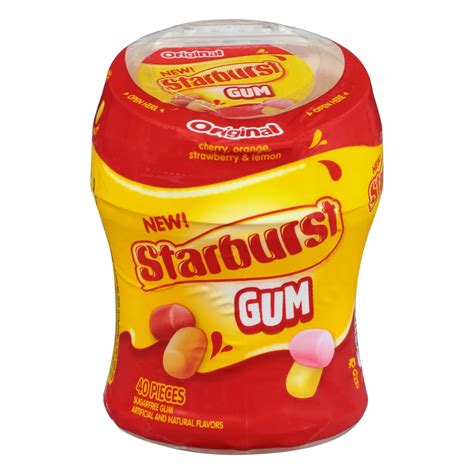 Starburst Original Sugar Free Bottle Gum - Shop Gum & Mints at H-E-B