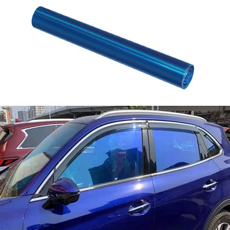 1 5m 3m Chameleon Blue Car Protection Front Window Foils Vlt 74 Solar