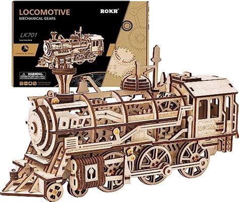 Amazon ROKR 3D Wooden Puzzle Self Propelled Mechanical Model DIY