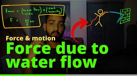 Force Due To Water Flow Example 3 6 Solution Force Motion Class