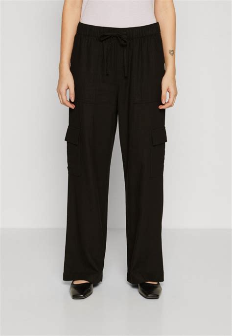 Gap Pull On Cargo Trousers Black Zalando