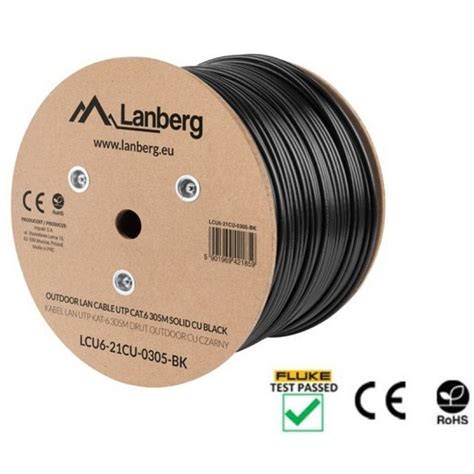 Lanberg Bobina Cable De Red Exterior Rj Cat Utp R Gido Cu M