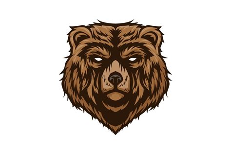 Bear Head vector 18969465 Vector Art at Vecteezy