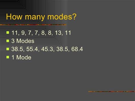 3.3 Mean, Median, Mode, Formulas