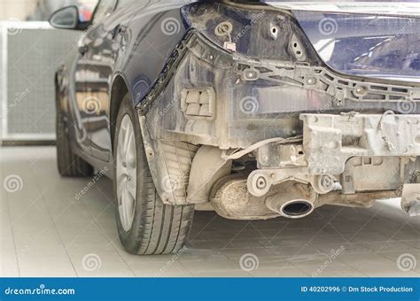 Car without a fender. stock photo. Image of destroyed - 40202996