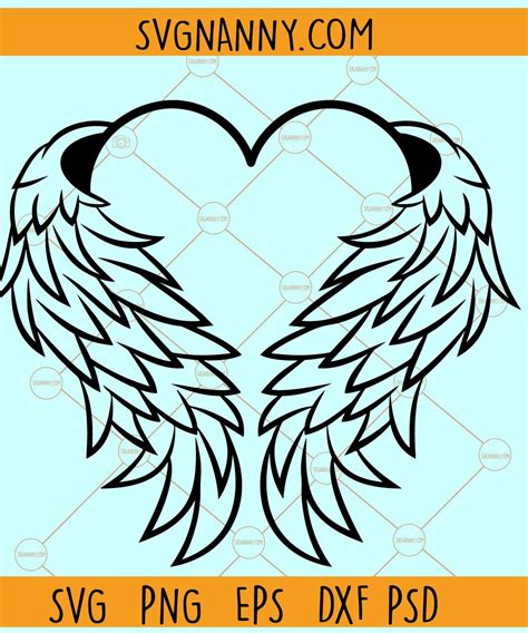 In Loving Memory Svg Angel Wings Svg Always In Our Hearts Off