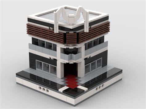 Lego Moc Mall For A Mini Modular City By Gabizon Rebrickable Build