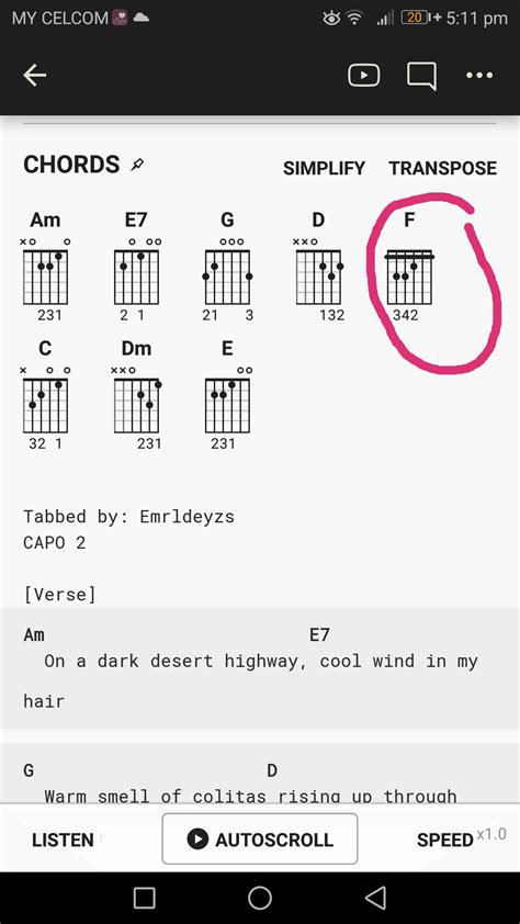 Guitar Chords Hotel California Easy