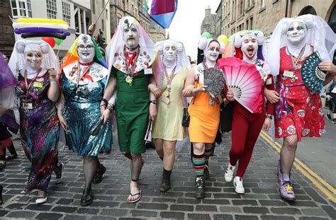 Thousands March Through Edinburgh For 2019 Pride Celebration