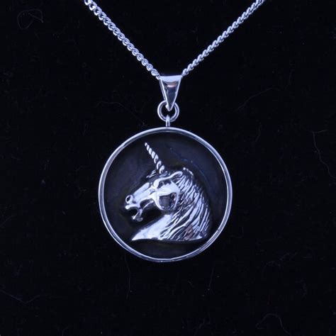 UNICORN Jewel Narnia Pendant in Sterling Silver by janettheresa