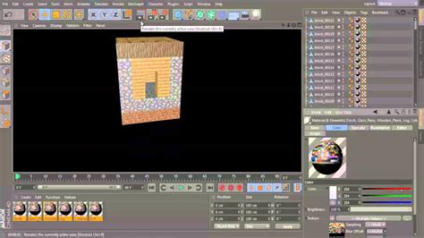 How To Blow Up A Minecraft House In Cinema 4d Youtube