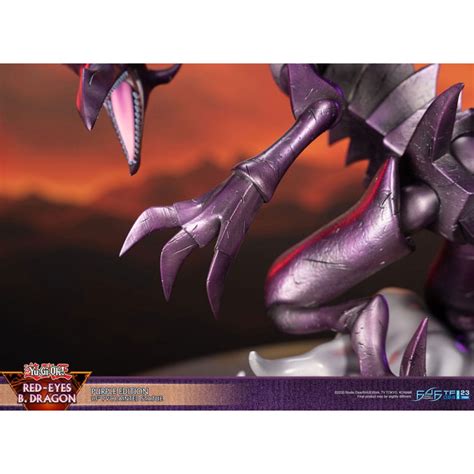 Figurine Dragon Noir Aux Yeux Rouges Purple Edition F F Yu Gi Oh