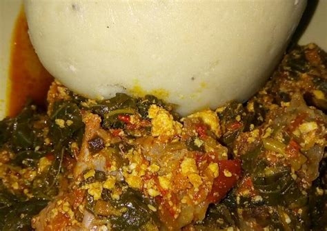 Pounded Yam And Egusi Soup Recipe By Umman Amir And Minaal 🎂🍜🍝 Cookpad