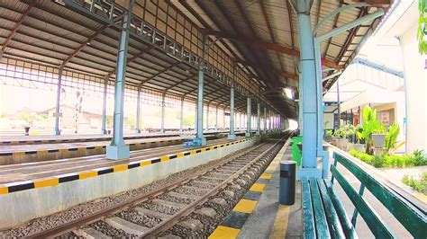 Surakarta Jawa Tengah Indonesia 25 December 2023 Trains Going